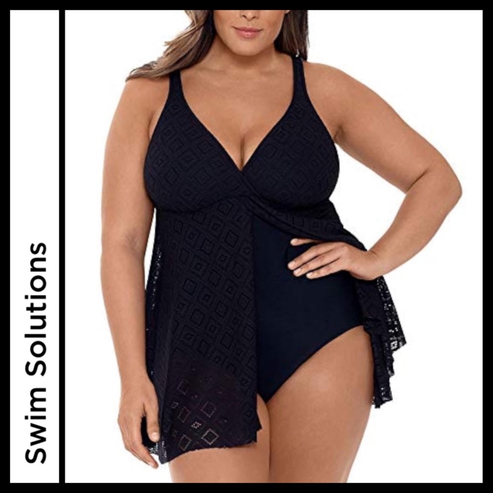 NWT Swim Solutions Fly Away Swimsuit
